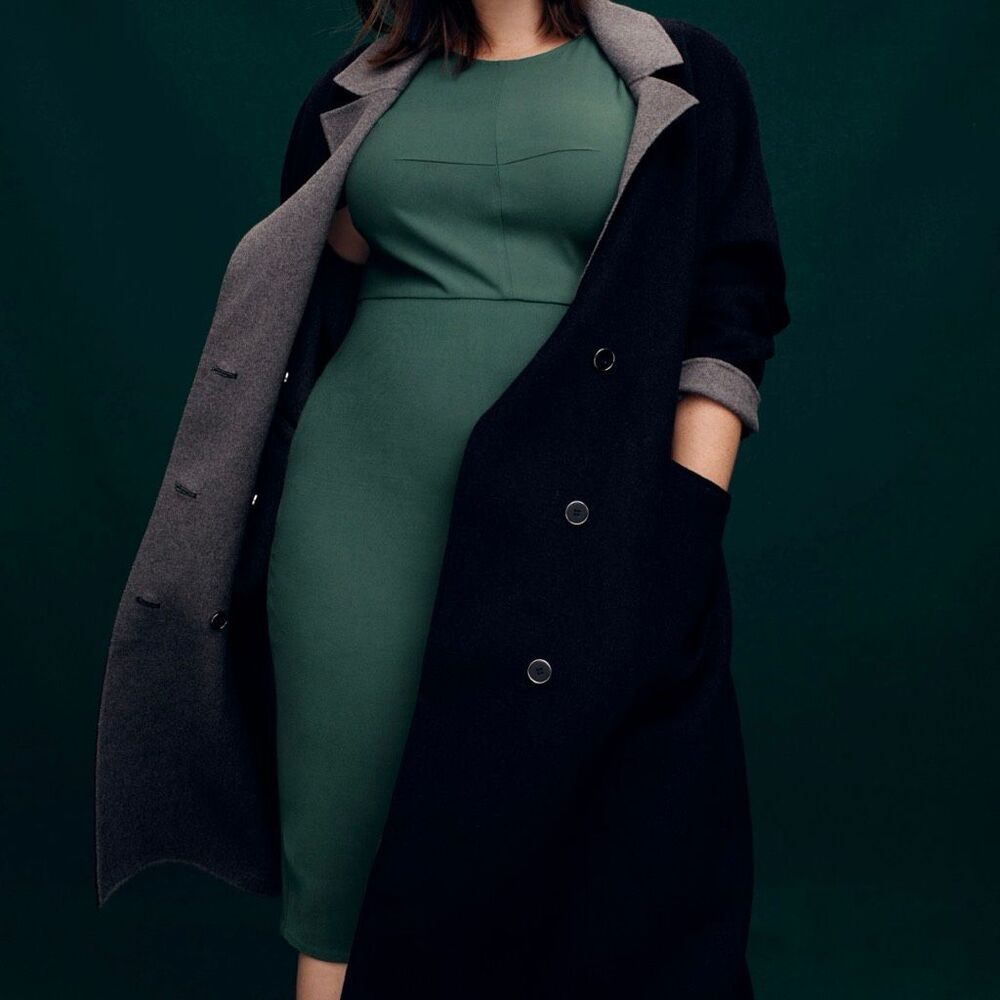 J Crew x Universal Standard Midi Sheath Dress XS